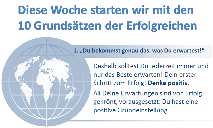 10 Grundsätze für Dein erfolgreiches Leben 1von10