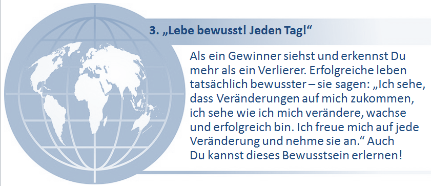 10 Grundsätze für Dein erfolgreiches Leben 3von10