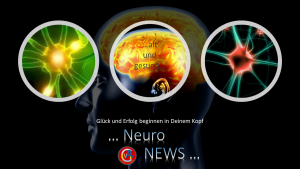 Bild mit Kopf und Neuronen - Alt und gesund