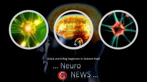 Bild mit Kopf und Neuronen - Alzheimerrisiko